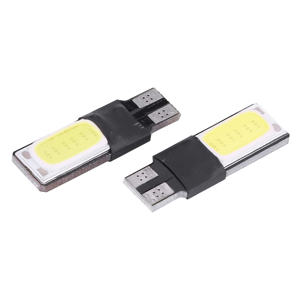 Qqmora Żarówka LED T10 W5W 6SMD Samochodowa Canbus Błąd COB Światło Tablicy Bocznej dla Różnych Pojazdów (Białe oświetlenie)