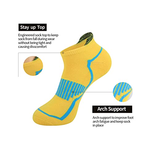 JOYNÉE Mens Low Cut Casual Socks 6 Pack Men Comfort Cushioning Ankle Athletic Socks2