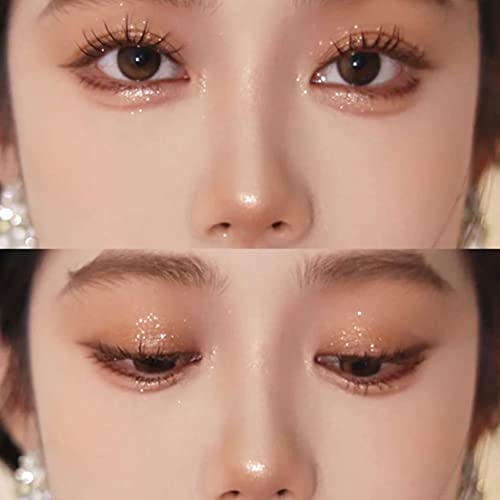 Alice Shimmery Eyeshadow, Sparkle Champagne Gold Eye Shadow Bling, Pigmented, Long Lasting, Glitter Eye Makeup (Brilliant Colored Flash 001A) #TOP2