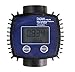 CIRONI K24 Flow Meter, Turbine Electronic Fuel flowmeter Digital Fuel Gauge Female Thread Turbine flowmeter (Size : 6 Points at bothends)