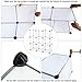 C&AHOME Cube Storage, 9-Cube Plastic Closet Cabinet Organizer, DIY Stackable Bookshelf, Modular shelving Units Ideal for Home, Office, Kids Room, 36.6