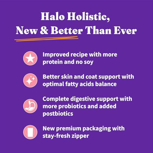 Halo Holistic Dry Cat Food, Wild-Caught Salmon & Whitefish Recipe, 6 lb - image 9