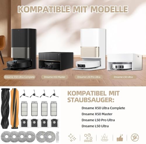 Serpillières pour Dreame L50 Pro Ultra pour retrouver un sol impeccable - 4