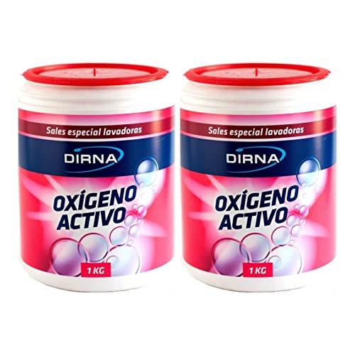 DIRNA Oxigeno Activo Perfumado Blanqueador en Polvo Lote 2 unid. de 1 kg.
