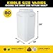 Gamma2 Vittles Vault Stackable 60lb & 75-80lb Dog Food Storage Containers with Airtight Lids, Made in USA