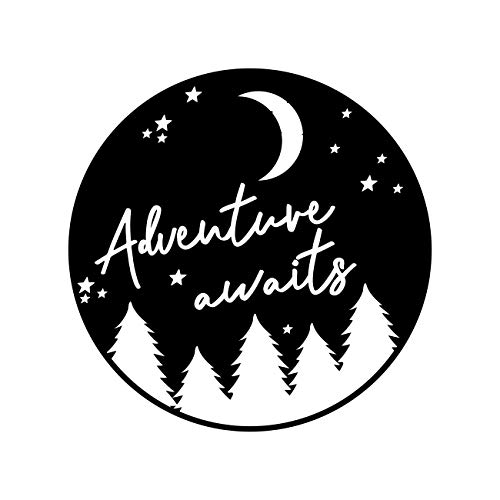 Adventure Awaits Sticker Large Decal for Caravan Motorhome Truck...
