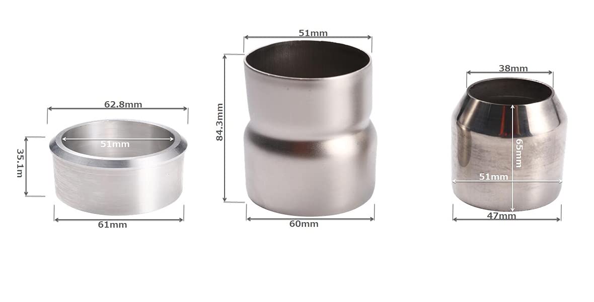 zrx取り外し　ステンレスマフラー　2本51-60mm 38-51mm zrx取り外し ステンレスマフラー 2本51-60mm 38-51mm zrx