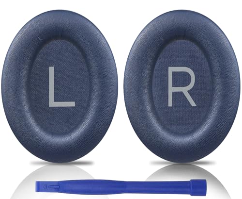 Image of SOULWIT Lambskin Earpads Replacement for Bose QuietComfort 45 (QC45) /QuietComfort SE (QC SE) /New Quiet Comfort Wireless Over-Ear Headphones, Ear Pads Cushions with High Density Foam - Brilliant Blue