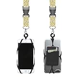 Gear Beast Universal Cell Phone Lanyard Compatible with iPhone, Galaxy & Most Smartphones Includes Phone Case Holder with Card Pocket,Soft Neck Strap with Breakaway Clasp & Detachable Convenience Cli