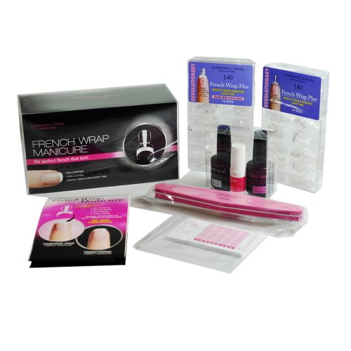 Dashing Diva French Wrap Nail Manicure Kit, 140 ct