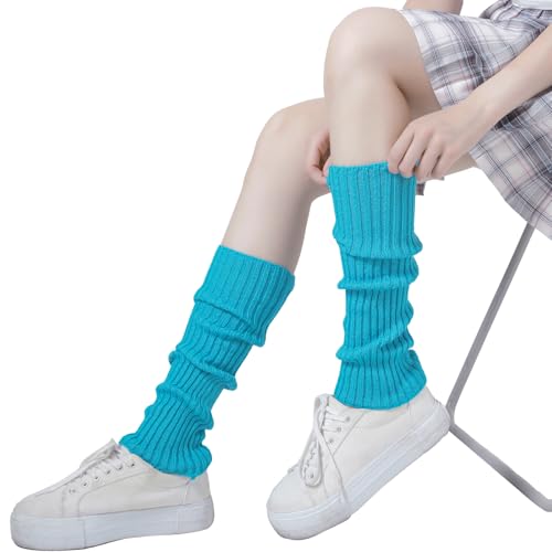 Image of HeyToo Leg Warmers for Women Women's Leg Warmers Fashion Knit Leg Warmers Women's Solid Rib Knit Leg Warmers