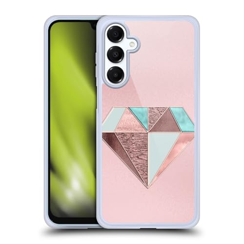 Coque Samsung Galaxy A16 5G compatible MagSafe LebensArt Diamant Rose Gold en gel antichoc
