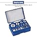 Calibration Weights Kalibreringsvikt Comprehensive 17Pcs 10Mg-100G Grams No.45 Steel Weight Set Including Tweezers and Storage Box for Calibration Jewelry Scale