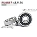 CNXBB 10 PCS 6000-2RS Double Rubber Sealed Deep Groove Ball Bearings 10x26x8mm, Deep Groove Ball Bearing ABCE-3 Pre-Lubricated, Chromium Bearing Steel (6000-2RS, 10)