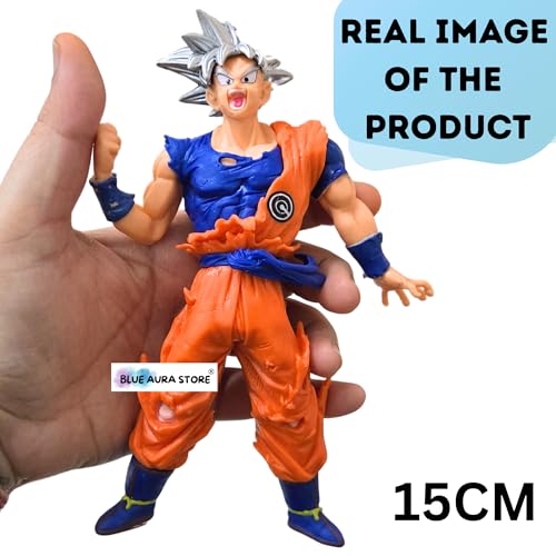 Image of FUNFOB Action Figure Height-15cm Anime Figures PVC Multicolour | Go-k Silver Hair 15CM