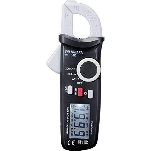 Pince ampèremétrique VOLTCRAFT VC-310 numérique CAT II 600 V, CAT III 300 V Affichage (nombre de points): 2000