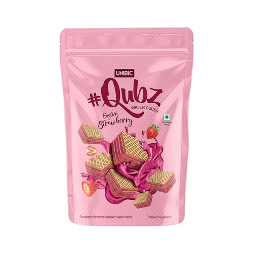 Image of Unibic Wafer Qubz Strawberry 240gm