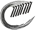 Moroso 73805 Universal Black Ultra 40 Wire Set, Hemi Plug Ends