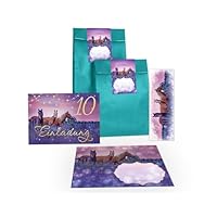 12 Cartes D'invitation Avec 12 Enveloppes Pour 10e Anniversaire D'enfant Dixième Anniversaire Fille Cheval
