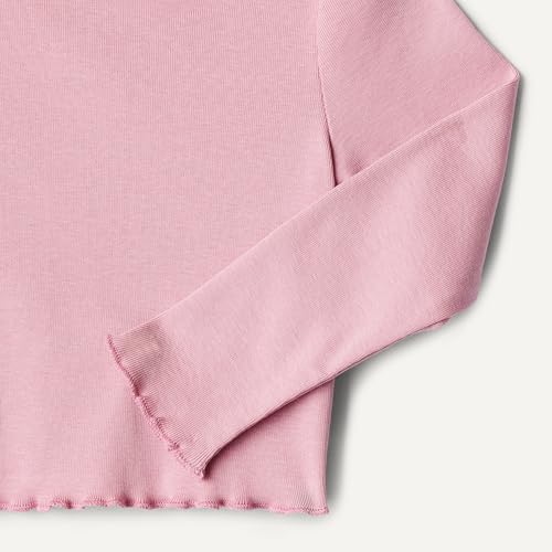 Image of Amazon Essentials Girls and Toddlers' Long-Sleeve Cropped Rib Top