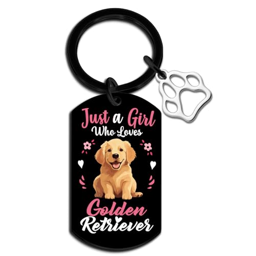 Yoxiumi Golden Retriever Gifts for Women Golden Retriever Keychain Puppy