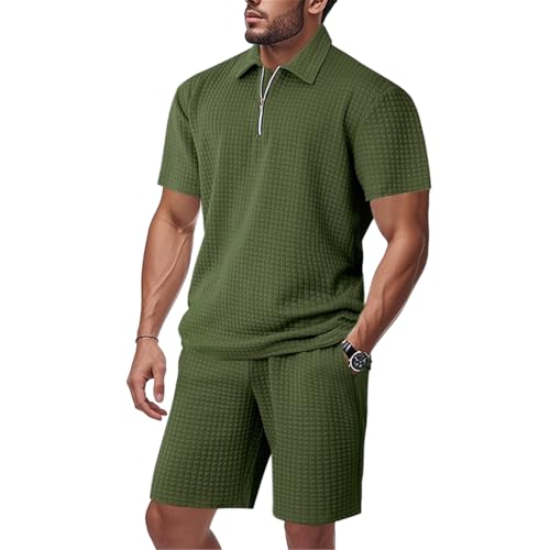 Ensemble manches courtes homme t-shirt ample léger ensemble 2 pièces été décontracté