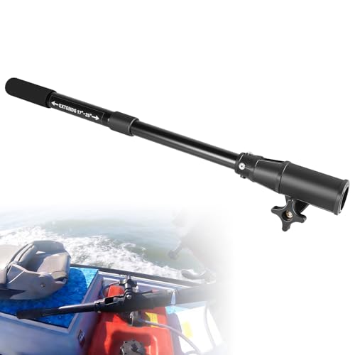 MKA-43 Telescoping Extension Handle - Universal Fit for Minn Kota Transom-Mount Trolling Motors & Hand-Control Outboard Motors Quick 17-25 Adjustment with Tool-Free Twist-Lock