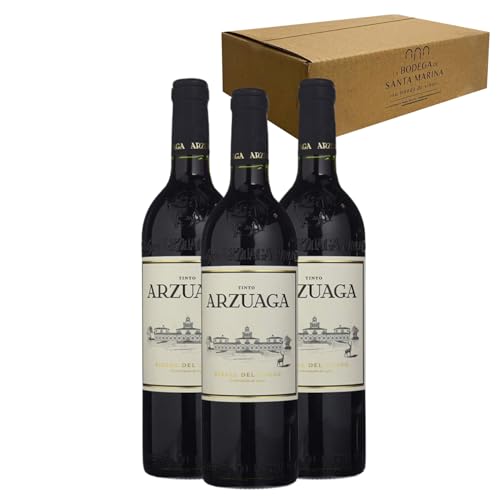 Arzuaga Crianza - Ideal para Maridar con Carne y Comida Mediterránea - Pack 3 Botellas 75cl