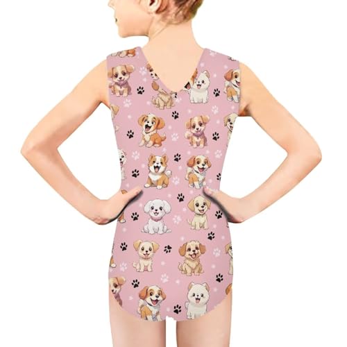 Image of Swimsuits for Girls 3-14 Summer Kids Bathing Suits Gymnastics Leotards One Piece Swimwear