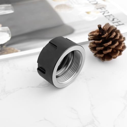 YINETTECH Prcatica ER25UM Spannzangenmuttern, 40 Marken-Befestigungen, Metallspannzangenmutter für Fräsen, Graviermaschine, Bohrfutterhalter, Drehmaschine, 3 Stück