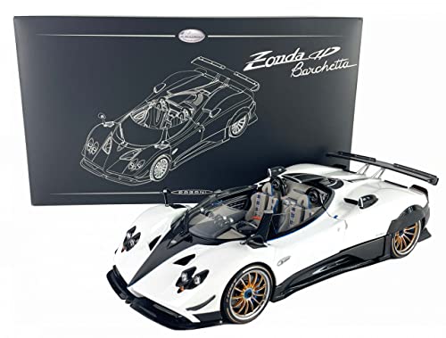 LCD Models LCD18009-WH - Pagani Zonda HP Barchetta White -