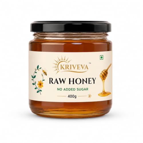 Image of KRIVEVA Premium Raw Honey - 400g Glass Jar | NMR Tested | Unheated & Unprocessed | No Added Sugar | No Preservatives