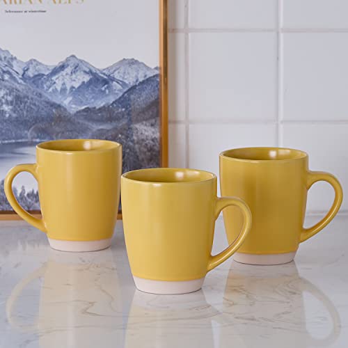 Stone Lain Jules Stoneware 16-Piece Round Dinnerware Set, Yellow,16-Piece Service For 4 #TOP5