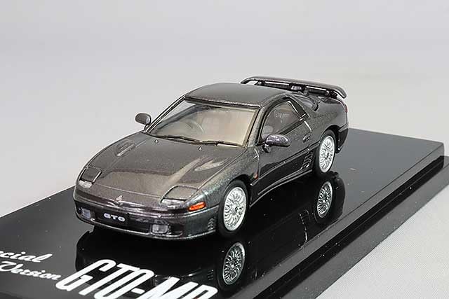 Mitsubishi GTO TwinTurbo MR 1/64 déco bureau passion JDM Corse Gray