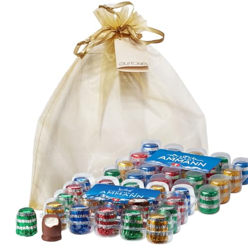 GUSTONE. Chocolat Ammann Mini King - Schokokuss Milchschokolade 2 Boxen je 20 x 10g