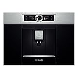Bosch CTL636ES1 Serie 8 Einbau-Kaffee-Vollautomat, 45 x 56 cm Nische, 2,4L Wassertank, autoMilk Clean nach jedem Getränk, SilentCeram Drive leises Mahlwerk, MyCoffee Getränke speichern