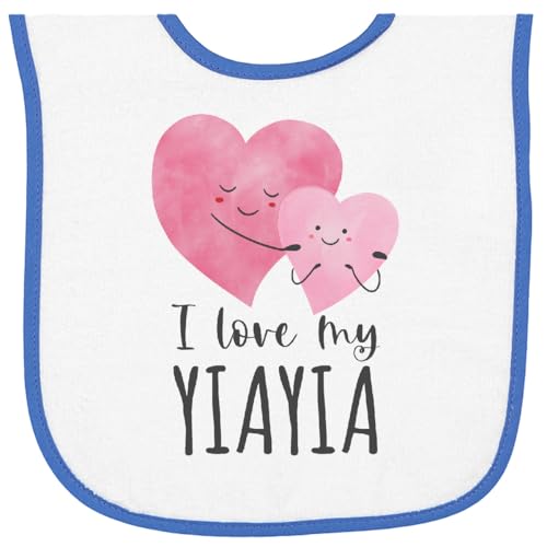 inktastic I Love My Yiayia Baby Terry Cloth Bib