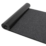 Commercial Grade Door Floor Mat 3'x10' Heavy Duty Brush Step Entrance Mat with Non Slip Rubber Backing Indoor Outdoor Door Mat - Quick Drying, Stain Resistant Door Mat for Entryway,Dark Gray