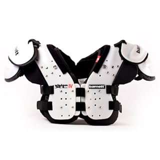 BARNETT Vision IV 2XL, Noir, épaulière de Football, FB-LB-Te-OL-DL,