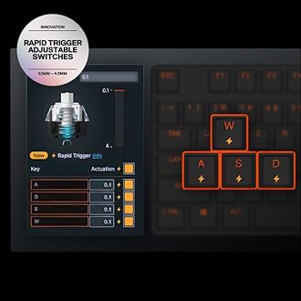 SteelSeries Apex Pro TKL Gen 3 - White Gaming Keyboard - Adjustable Hall Effect Switches; OmniPoint 3.0 - Game-Ready Presets - Rapid Trigger, Protection Mode, Rapid Tap/SOCD - American QWERTY