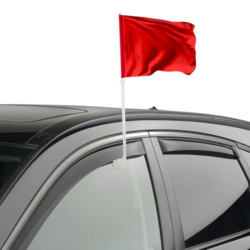 MERRYHAPY 12Pcs Car Window Flagpoles Clip Vehicle Flag Racks for Holiday Decorations Durable Flag Holder Frames for Cars Suvs and Trucks for Festivals and Events