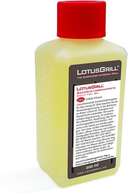 LotusGrill Kit Barbecue, Carbonella di Faggio 2,5 kg e Gel Combustibile 200 ml, per 15 Grigliate