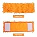 FOMIYES 2Pcs Mop Head Replacement Cloth, Soft Mop Refill Pads with Water Absorption, Reusable Mop Pads for Home Floor Cleaning (Orange)