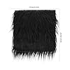 Gatuida 2pcs Faux Fur Fabric Squares Artificial Shaggy Fur Fabric for DIY Doll Craft Supplies in White and Black for Sewing Costume Accessories and Holiday Decoration #1