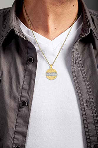 10k Yellow Gold Last Supper Pendant for Men2