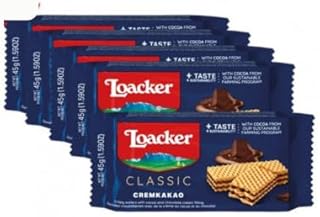 بسكويت ويفر محشو بكريمة الكاكاو نابوليتانر من لواكر، 30 جم، 5 قطع