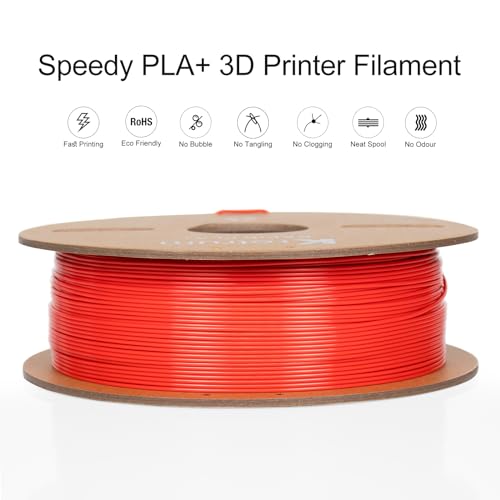 Filament PLA+ rouge Kretrum 1.75 mm pour modélisme et cosplay