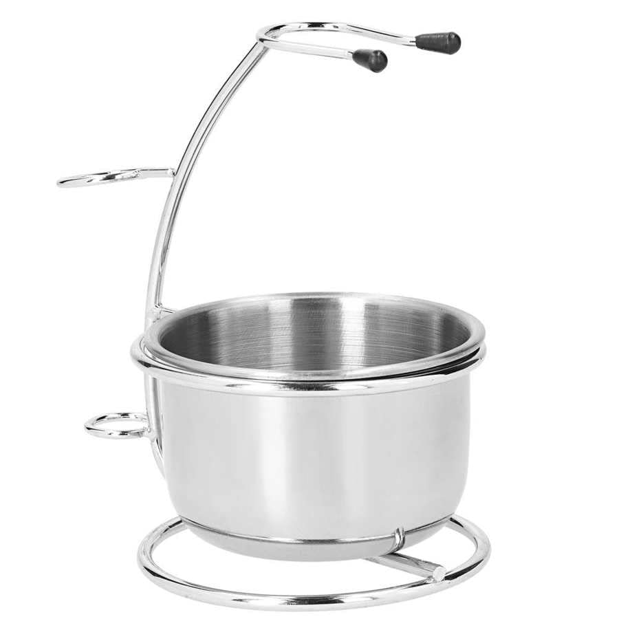 Rasierständer Rasierhalter Metall Zubehör Rasierständer Edelstahl Seifen- und Pinselhalter Set