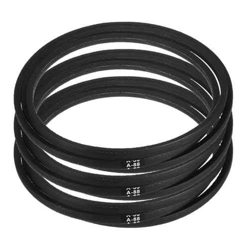 Image of uxcell 3pcs A88 or 4L900 Classic Wrapped Rubber V-Belt, 88 inch(2240mm) Inside Circumference, A Profile V Belt