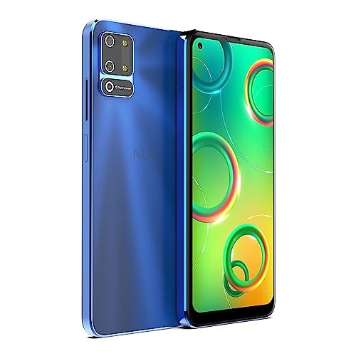 Nuu B10 | 2022 | Unlocked | Us Warranty| 6.55” Hd+ Display | 48Mp Triple-Camera | 64Gb + 4Gb Ram | 4000Mah Battery | Android 11 | (Blue Color) #TOP5
